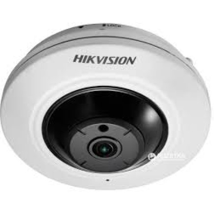 DS-2CD2955FWD-IS (1.05мм)5 Мп Fisheye IP відеокамера Hikvision з функціями IVS і детектором осіб