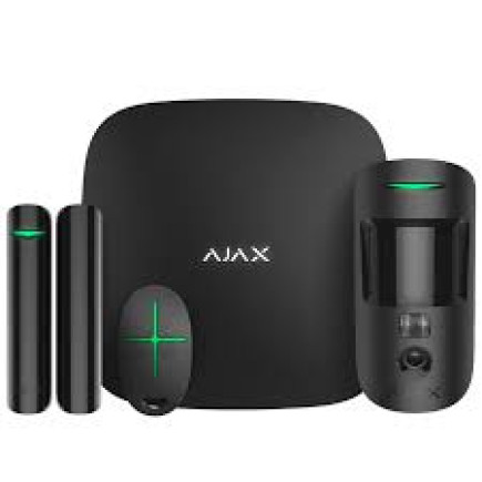 Ajax StarterKit Cam Plus (чорный) Комплект охоронної сигналізації